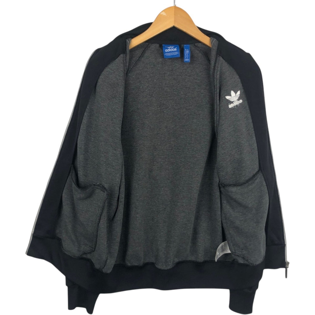 Adidas ORIGINALS Trefoil Logo Track Jacket, Men's Size M (approx.) polyester black type Vintage Second Hand