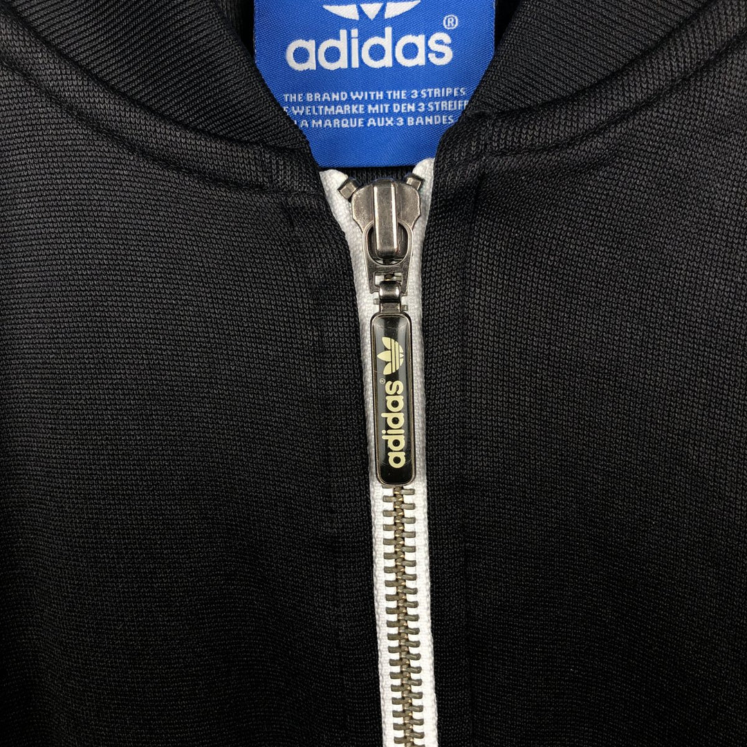 Adidas ORIGINALS Trefoil Logo Track Jacket, Men's Size M (approx.) polyester black type Vintage Second Hand