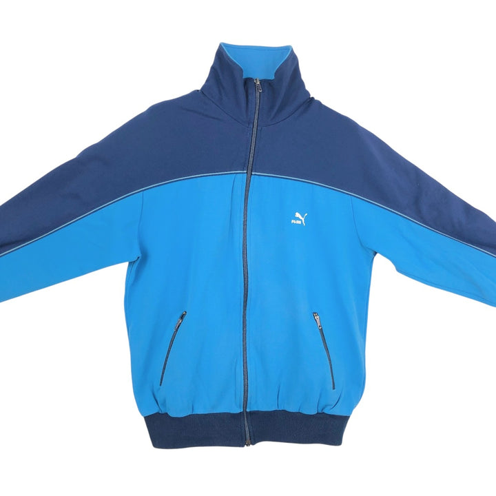 80'S Puma Track Jacket, Men's Size S (approx.), Vintage unclear Blue type light blue Vintage Second Hand