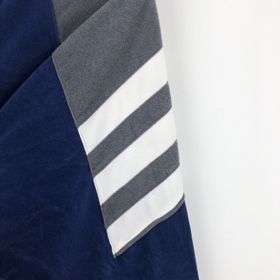 00'S adidas jersey track jacket, men's size L polyester Charcoal Vintage Second Hand