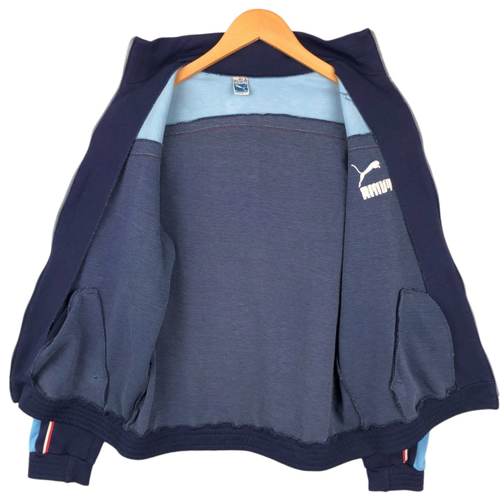Puma Track Jacket, Made in Spain, Men's Size S (approx.), Vintage polyester Blue type light blue Vintage Second Hand