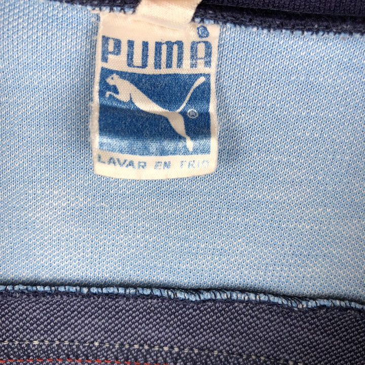 Puma Track Jacket, Made in Spain, Men's Size S (approx.), Vintage polyester Blue type light blue Vintage Second Hand