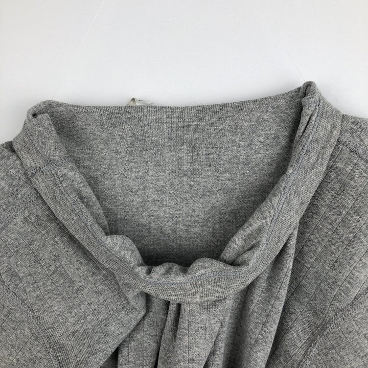 Champion Long-Sleeve T-Shirt, Made in USA, Men's Size M (Equivalent), Vintage cotton gray type Vintage Second Hand