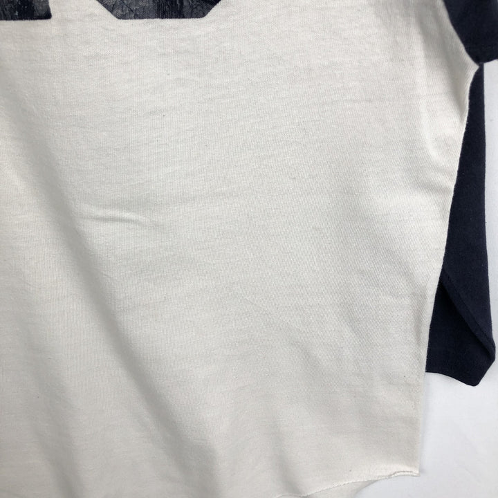 1970'S Vintage 7/8 Sleeve Raglan T-Shirt (Men's Size M equivalent) unclear navy blue type Vintage Second Hand