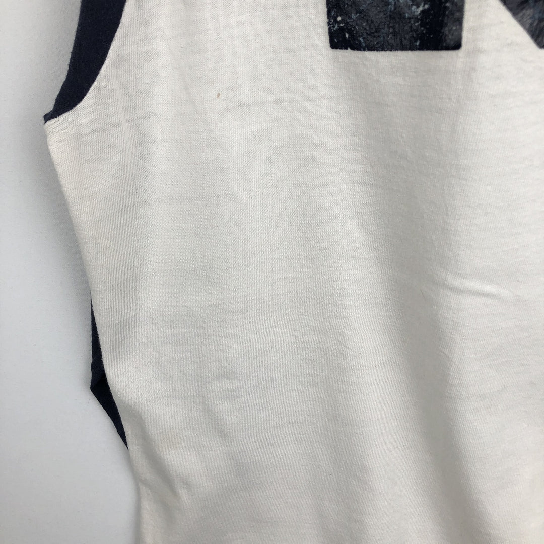 1970'S Vintage 7/8 Sleeve Raglan T-Shirt (Men's Size M equivalent) unclear navy blue type Vintage Second Hand