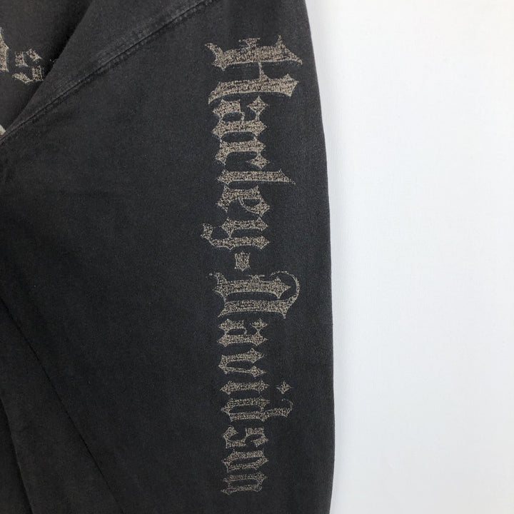 Harley-Davidson Motorcycle Long Sleeve T-Shirt, Men's Size Medium cotton black type Vintage Second Hand