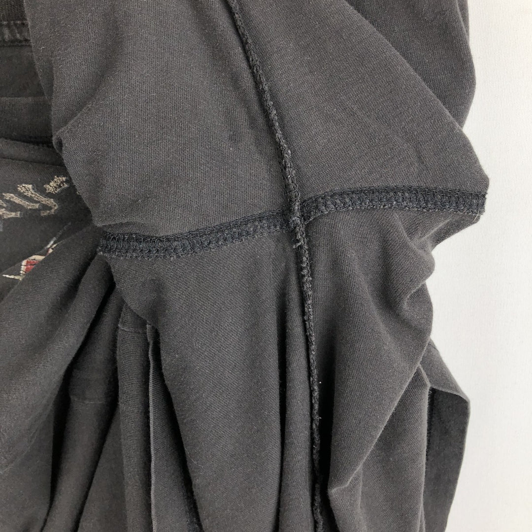 Harley-Davidson Motorcycle Long Sleeve T-Shirt, Men's Size Medium cotton black type Vintage Second Hand