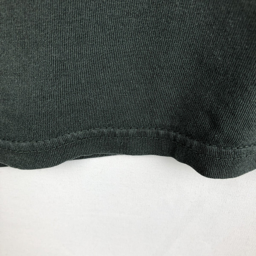 Harley-Davidson Motorcycle Long-Sleeve T-Shirt (Men's Size L) cotton green type Vintage Second Hand