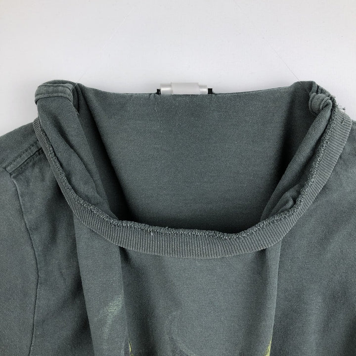 Harley-Davidson Motorcycle Long-Sleeve T-Shirt (Men's Size L) cotton green type Vintage Second Hand