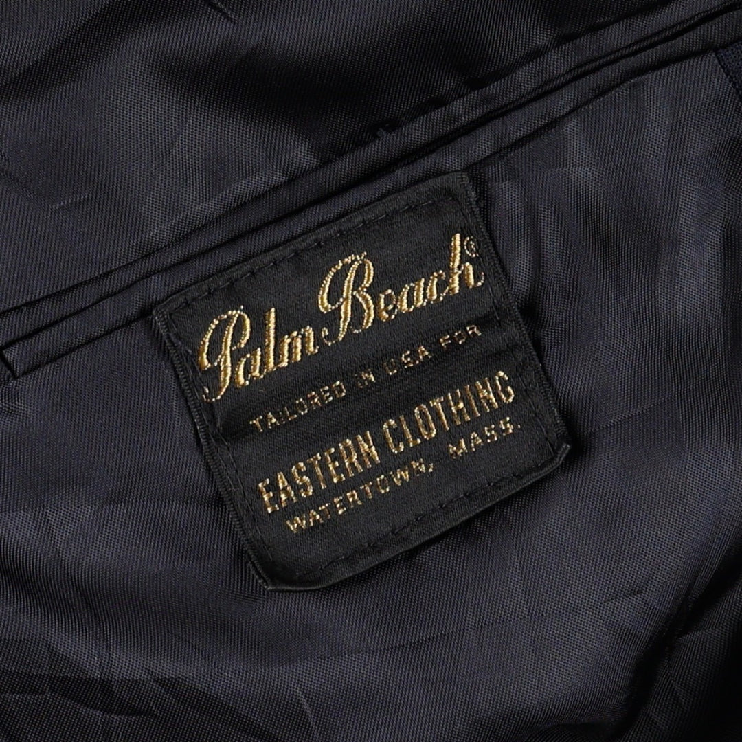 Palm Beach Navy Blazer Tailored Jacket, Men's Size XL (approx.) unclear navy blue type Vintage Second Hand