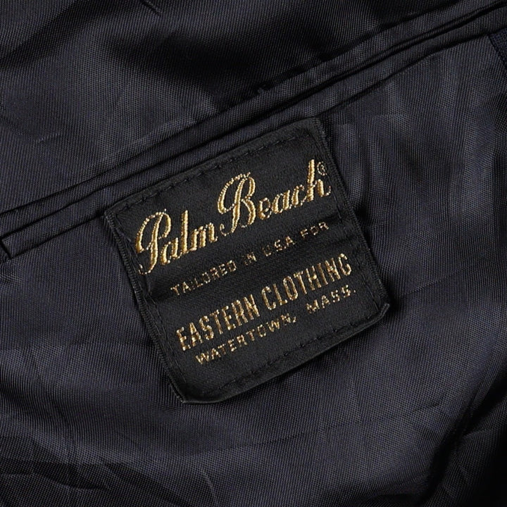 Palm Beach Navy Blazer Tailored Jacket, Men's Size XL (approx.) unclear navy blue type Vintage Second Hand