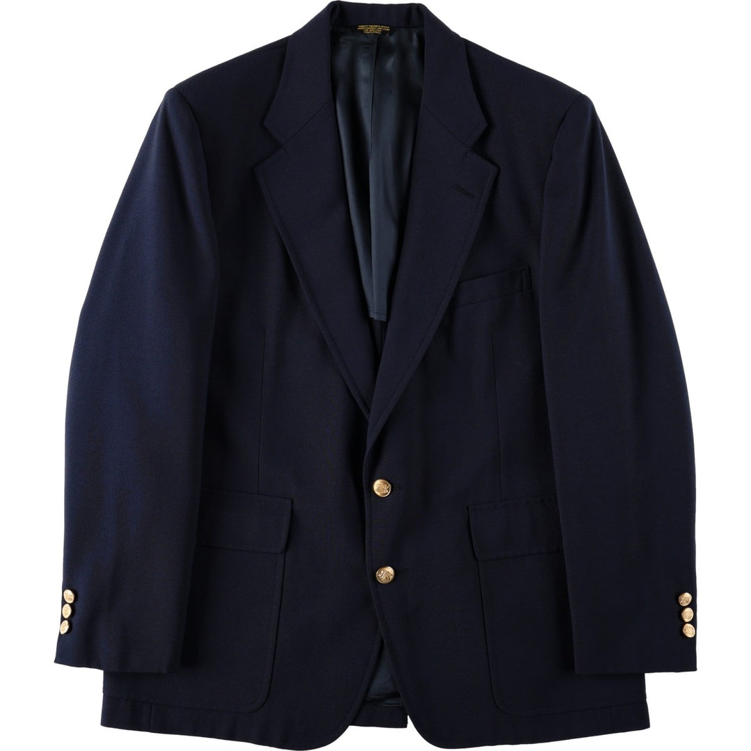 Palm Beach Navy Blazer Tailored Jacket, Men's Size L (approx.) unclear navy blue type Vintage Second Hand