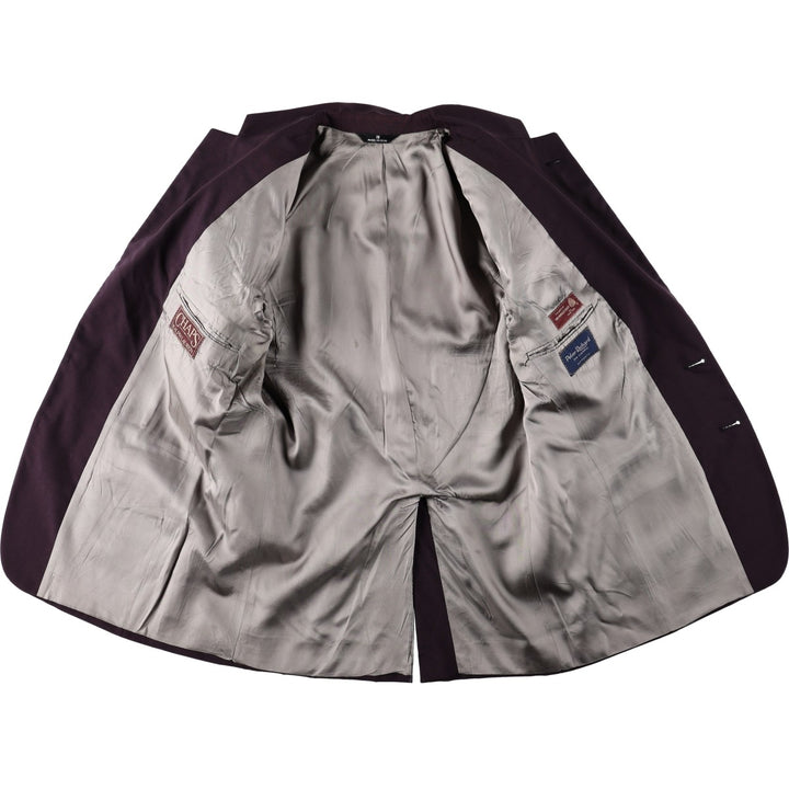 ~90'S Ralph Lauren CHAPS wool tailored jacket, made in USA, men's size L equivalent. wool purple type Vintage Second Hand