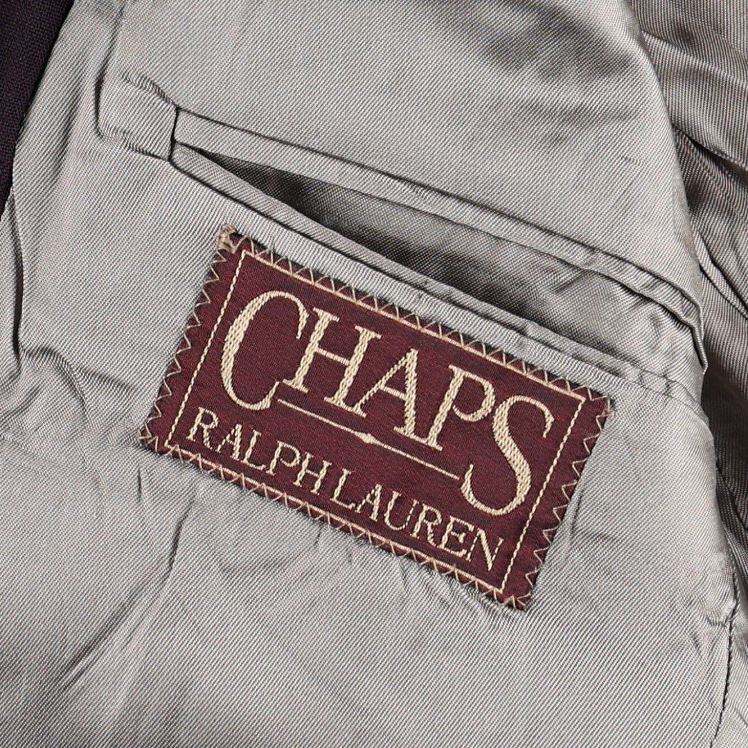~90'S Ralph Lauren CHAPS wool tailored jacket, made in USA, men's size L equivalent. wool purple type Vintage Second Hand