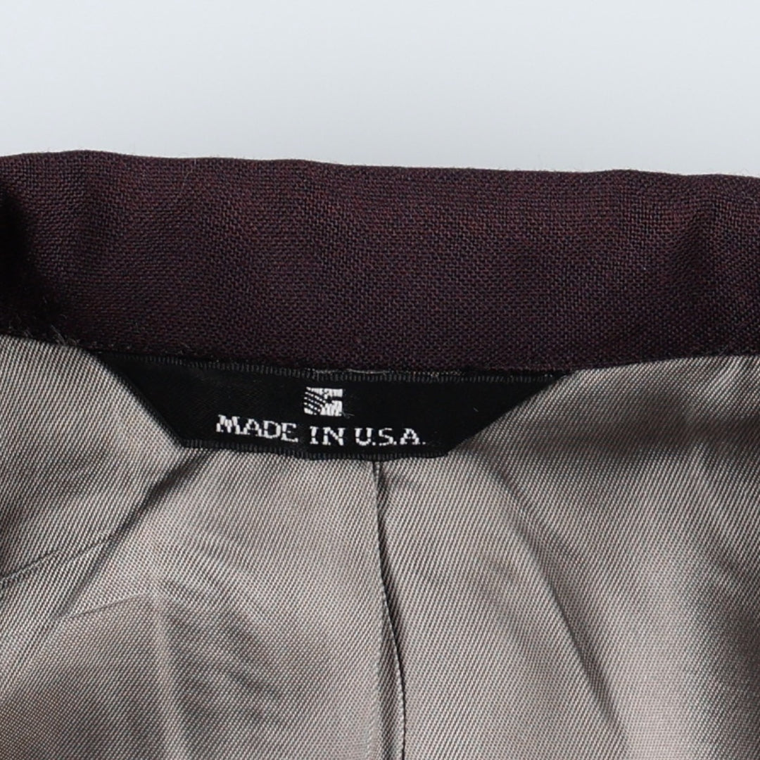 ~90'S Ralph Lauren CHAPS wool tailored jacket, made in USA, men's size L equivalent. wool purple type Vintage Second Hand