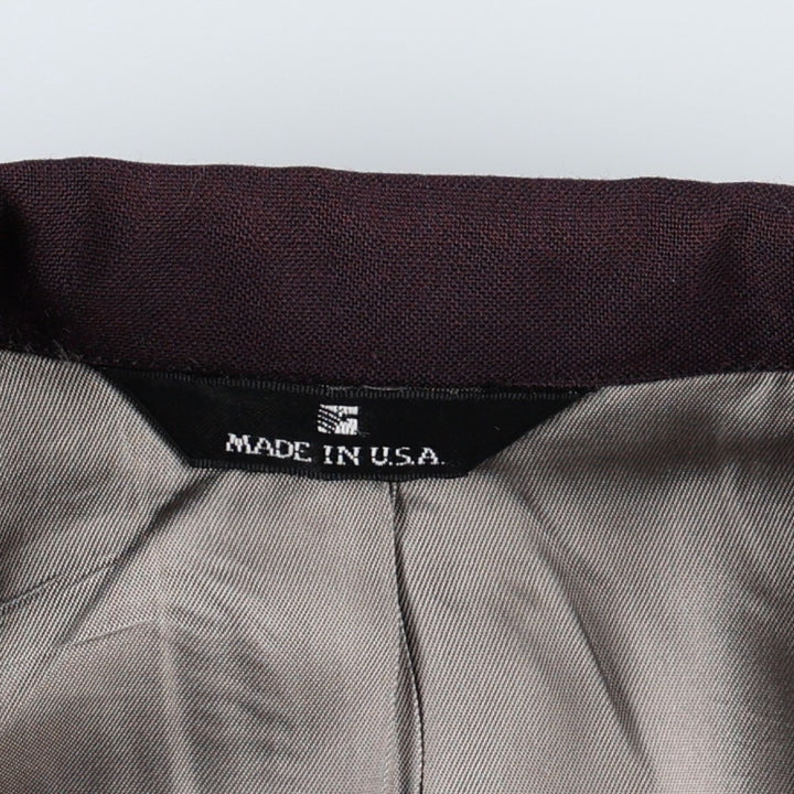 ~90'S Ralph Lauren CHAPS wool tailored jacket, made in USA, men's size L equivalent. wool purple type Vintage Second Hand