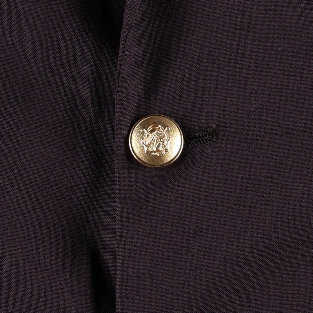 ~90'S Ralph Lauren CHAPS wool tailored jacket, made in USA, men's size L equivalent. wool purple type Vintage Second Hand