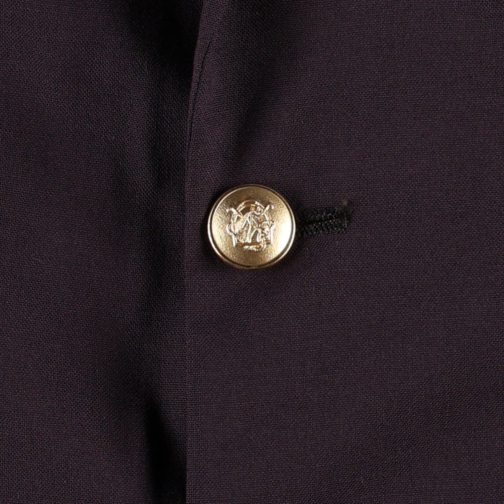 ~90'S Ralph Lauren CHAPS wool tailored jacket, made in USA, men's size L equivalent. wool purple type Vintage Second Hand