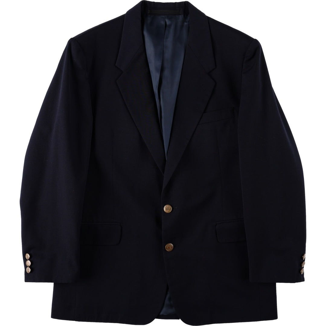 Calvin Klein navy blazer, tailored jacket, made in France, men's size L equivalent. unclear navy blue type Vintage Second Hand