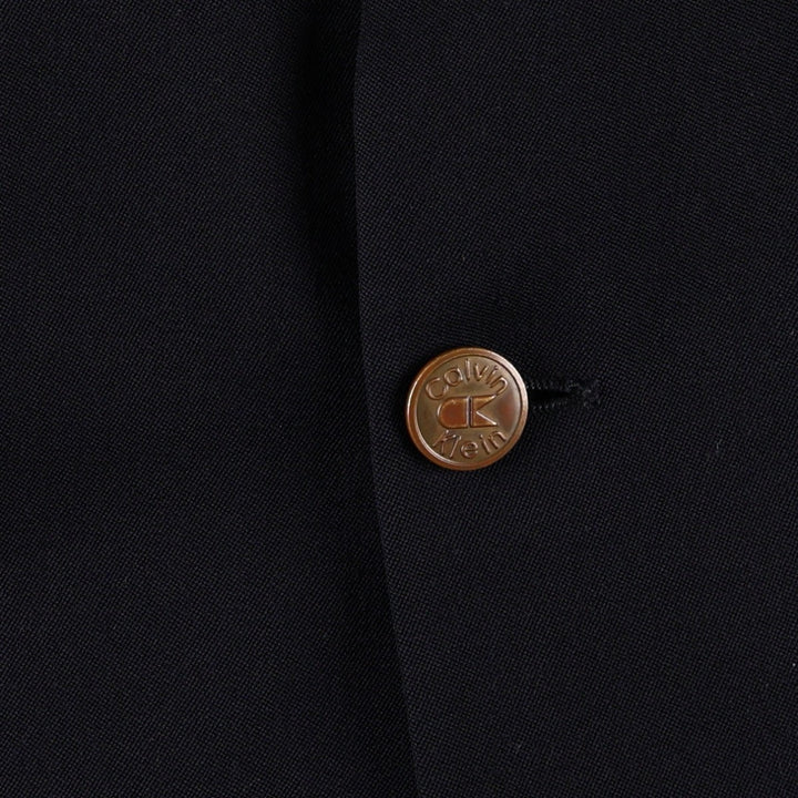 Calvin Klein navy blazer, tailored jacket, made in France, men's size L equivalent. unclear navy blue type Vintage Second Hand