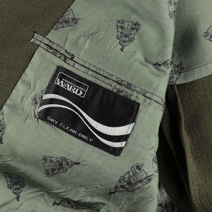 Montgomery Ward tailored jacket, men's size L (approx.), vintage. unclear Khaki type Vintage Second Hand