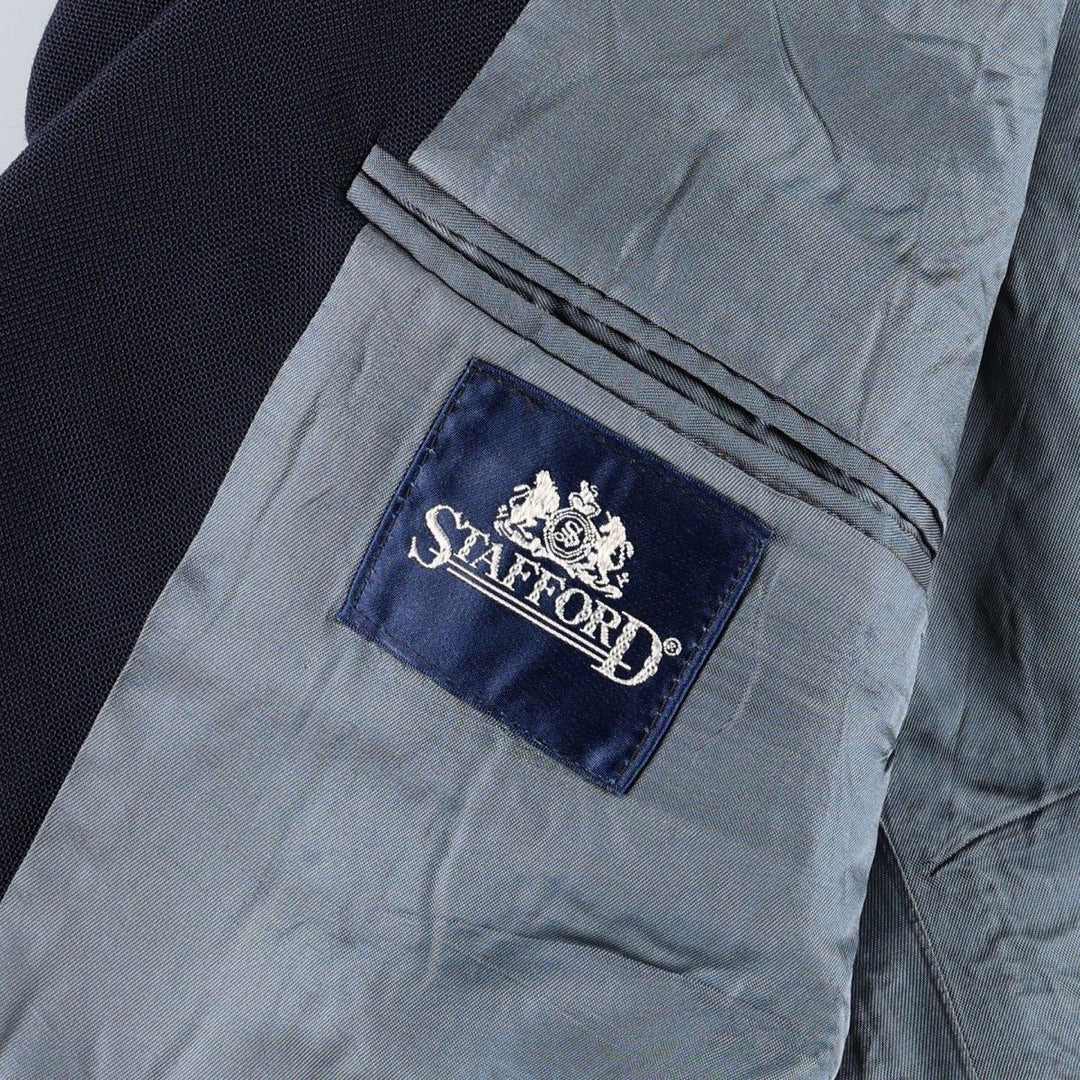 Stafford Navy Blazer Tailored Jacket, Men's Size M (approx.) unclear navy blue type Vintage Second Hand