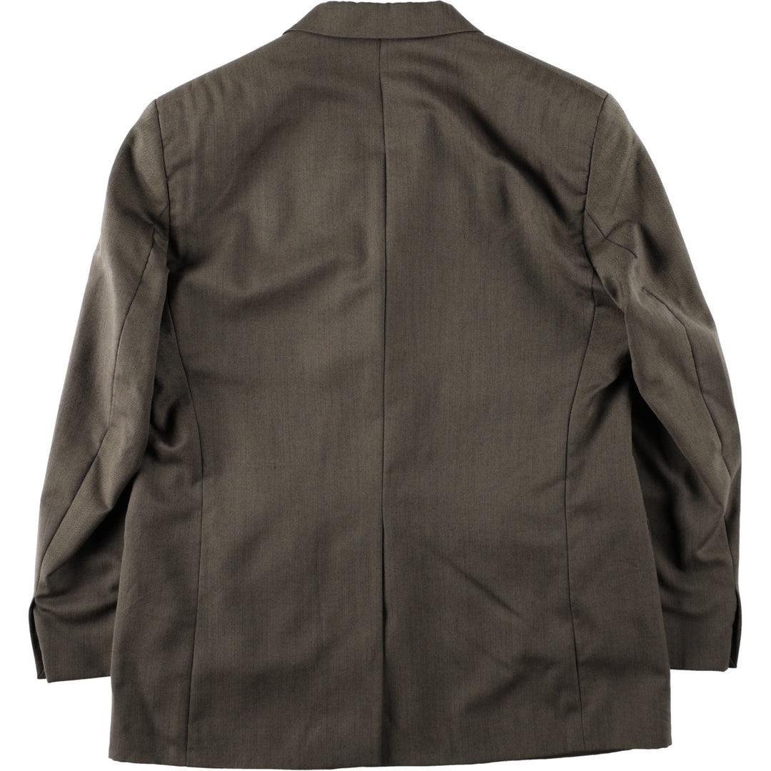 Ralph Lauren Chaps wool tailored jacket, made in Canada, men's size L wool Khaki type Vintage Second Hand