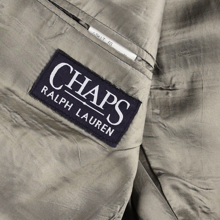Ralph Lauren Chaps wool tailored jacket, made in Canada, men's size L wool Khaki type Vintage Second Hand