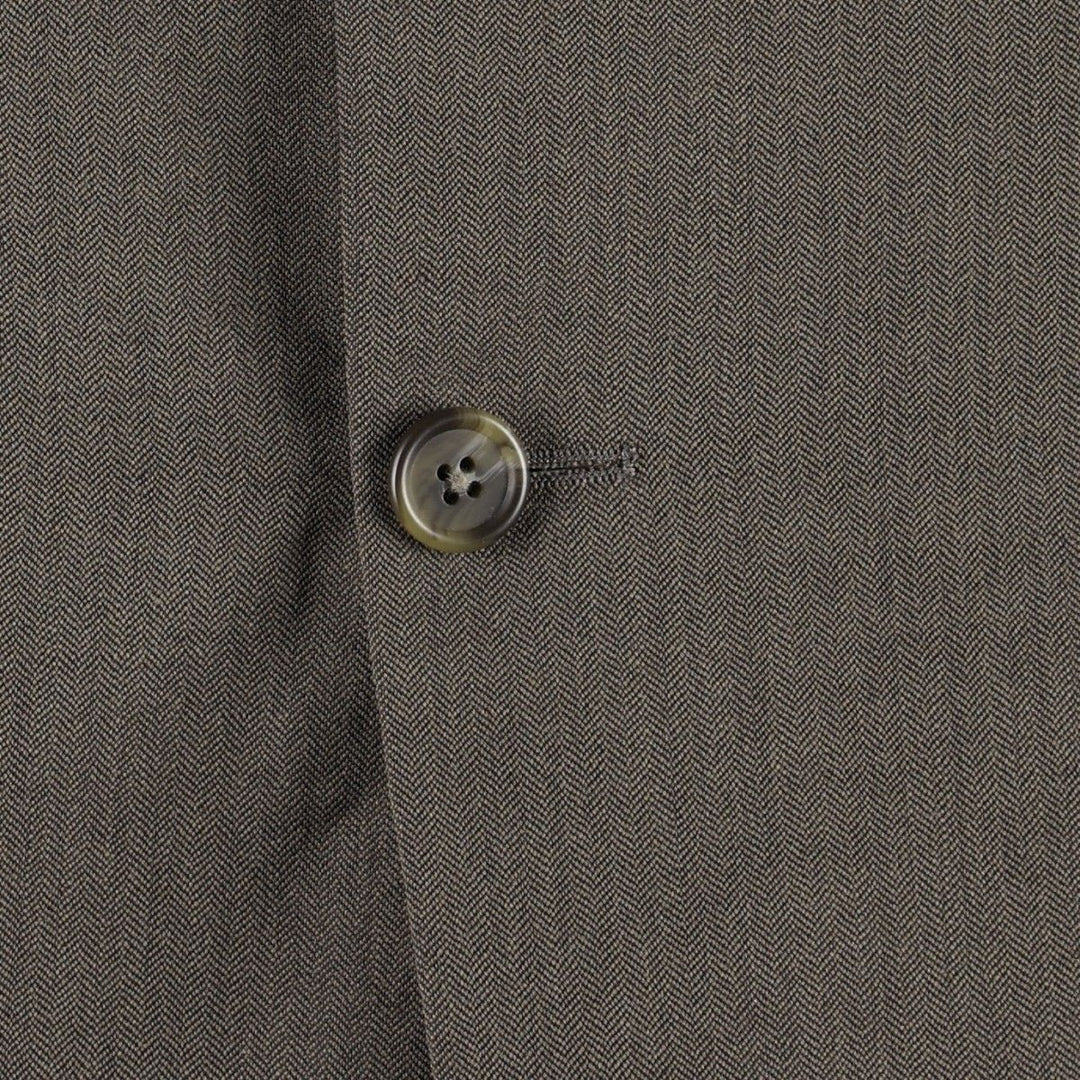 Ralph Lauren Chaps wool tailored jacket, made in Canada, men's size L wool Khaki type Vintage Second Hand