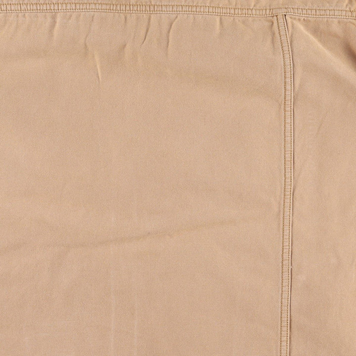 2000'S LLBean Collared Duck Cotton Jacket, Men's Size XL (approx.) cotton Khaki type beige Vintage Second Hand