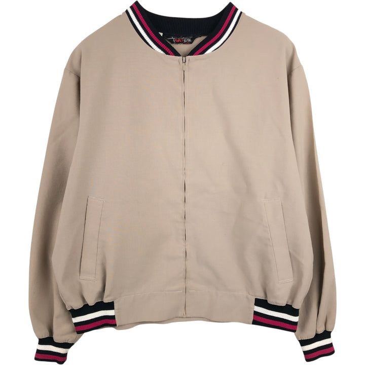 VANS STYLE Blouson, Men's Size M (approx.), Vintage Rayon beige type brown Vintage Second Hand