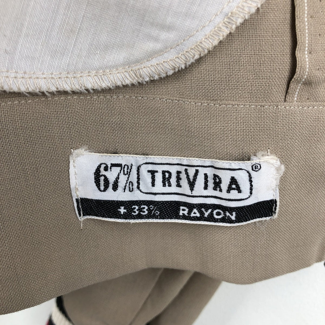 VANS STYLE Blouson, Men's Size M (approx.), Vintage Rayon beige type brown Vintage Second Hand