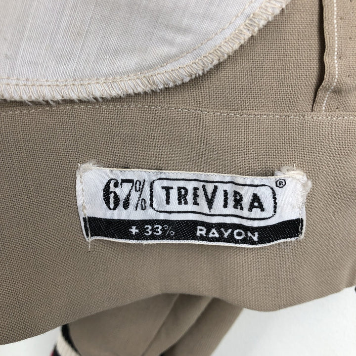 VANS STYLE Blouson, Men's Size M (approx.), Vintage Rayon beige type brown Vintage Second Hand