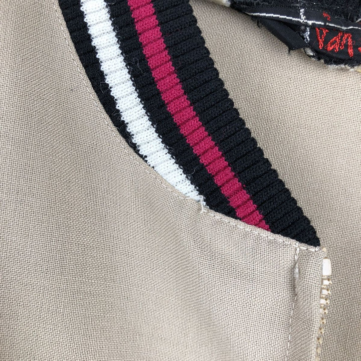 VANS STYLE Blouson, Men's Size M (approx.), Vintage Rayon beige type brown Vintage Second Hand