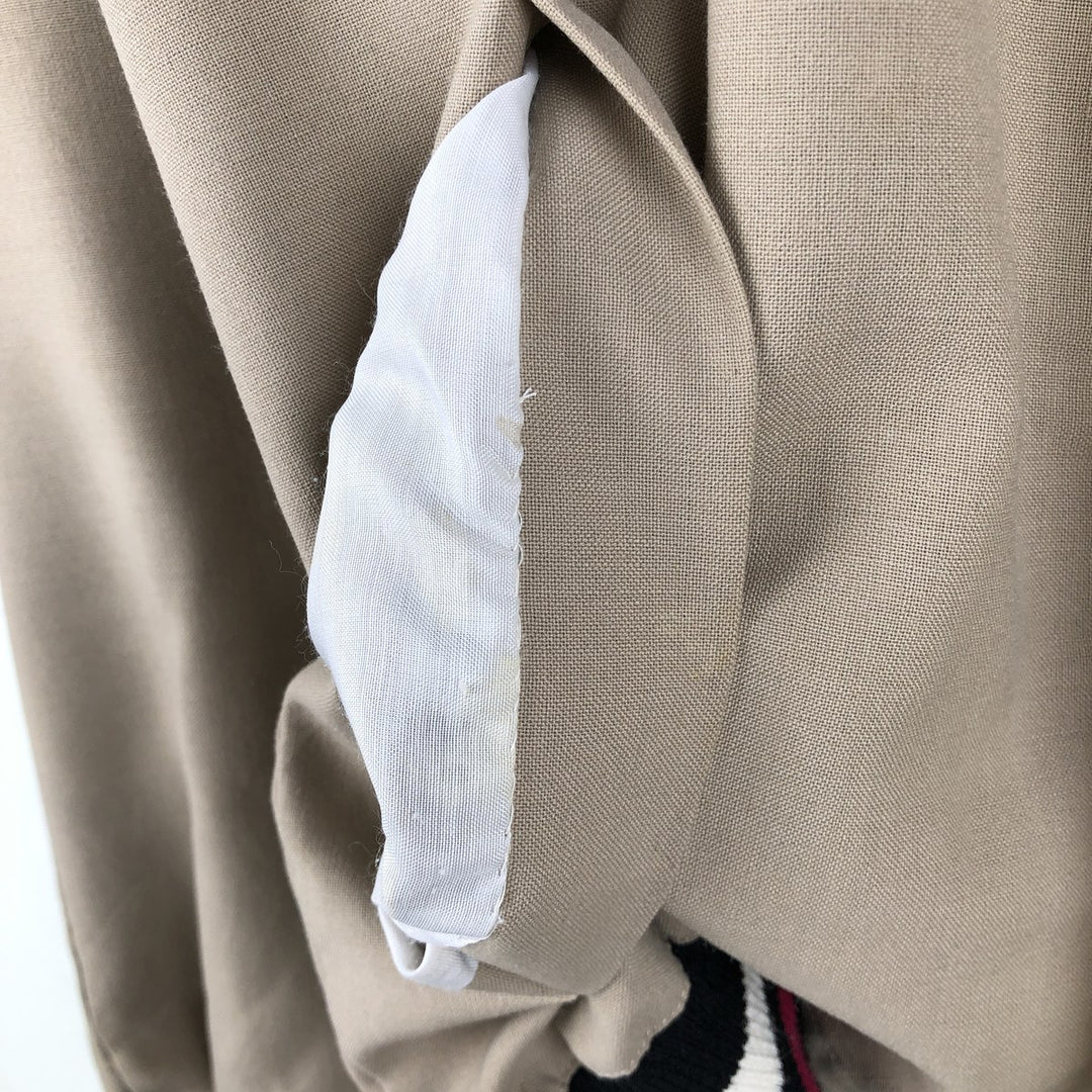 VANS STYLE Blouson, Men's Size M (approx.), Vintage Rayon beige type brown Vintage Second Hand
