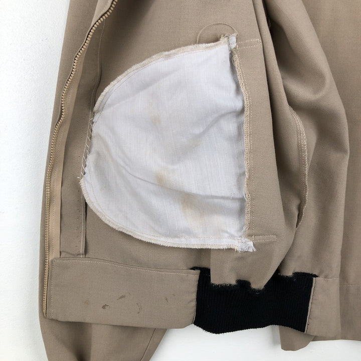 VANS STYLE Blouson, Men's Size M (approx.), Vintage Rayon beige type brown Vintage Second Hand