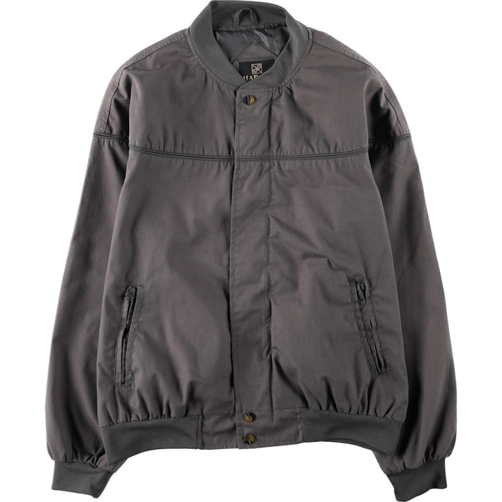 90s~00'S HABAND Derby Jacket Cup Shoulder Jacket Men's XL unclear Charcoal Vintage Second Hand