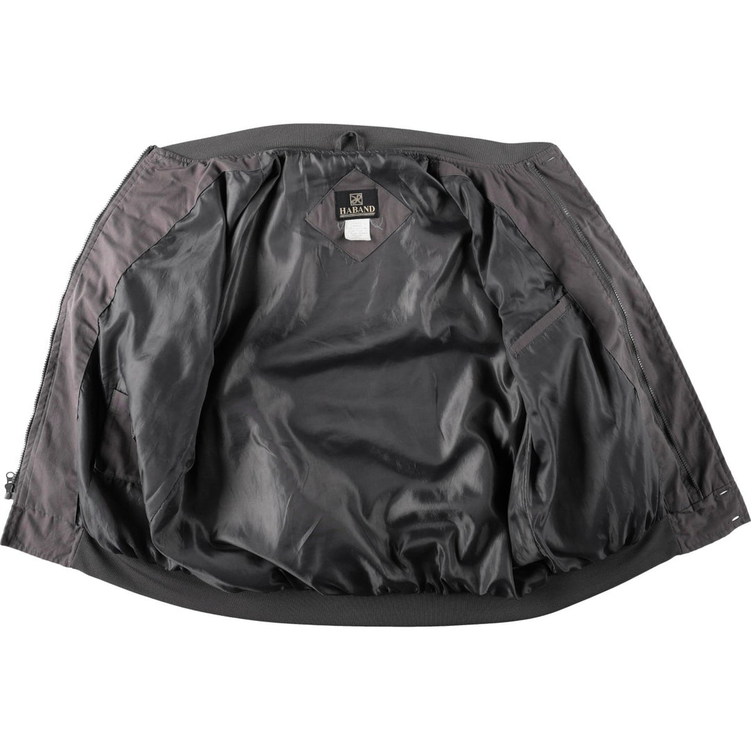 90s~00'S HABAND Derby Jacket Cup Shoulder Jacket Men's XL unclear Charcoal Vintage Second Hand