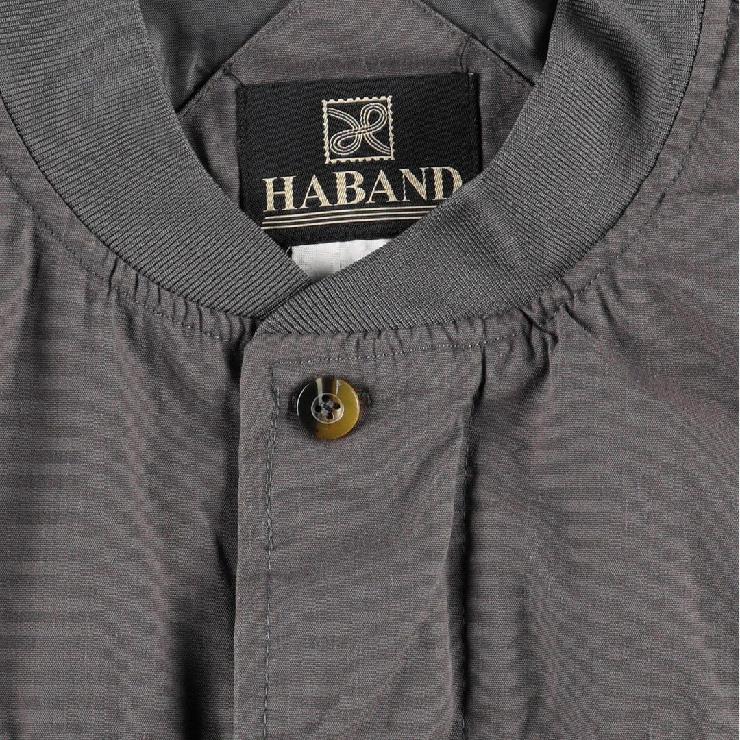 90s~00'S HABAND Derby Jacket Cup Shoulder Jacket Men's XL unclear Charcoal Vintage Second Hand