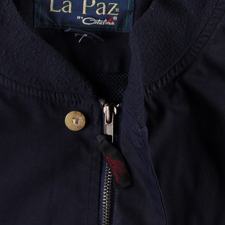 90'S Catalina La Paz Derby Jacket, Cup Shoulder, Men's Size L, Vintage cotton navy blue type Vintage Second Hand