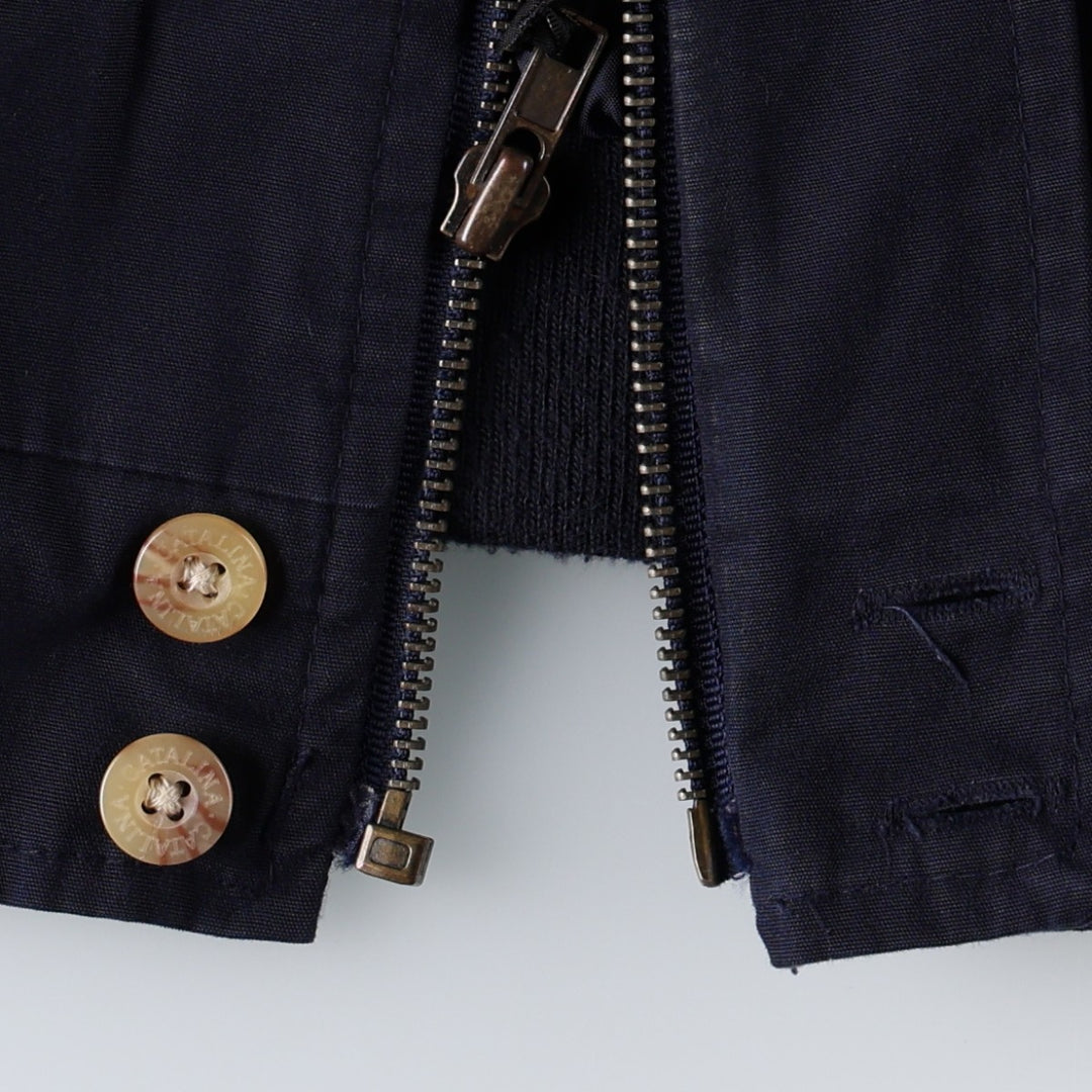 90'S Catalina La Paz Derby Jacket, Cup Shoulder, Men's Size L, Vintage cotton navy blue type Vintage Second Hand