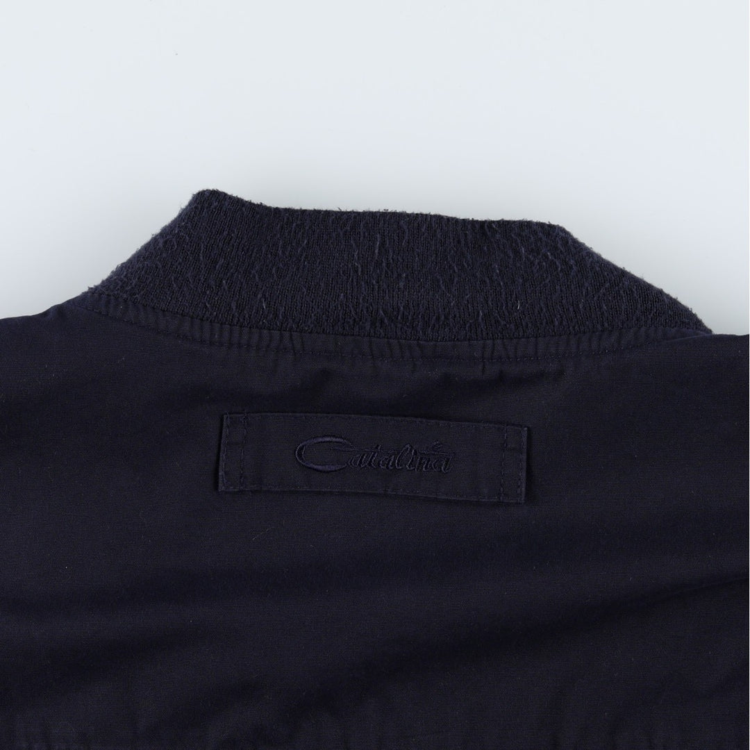 90'S Catalina La Paz Derby Jacket, Cup Shoulder, Men's Size L, Vintage cotton navy blue type Vintage Second Hand