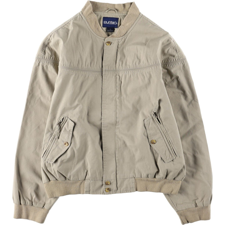 90'S PURITAN Derby Jacket Cup Shoulder Jacket Men's Size L (Equivalent) Vintage cotton Beige type Vintage Second Hand