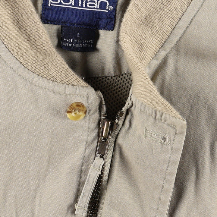 90'S PURITAN Derby Jacket Cup Shoulder Jacket Men's Size L (Equivalent) Vintage cotton Beige type Vintage Second Hand