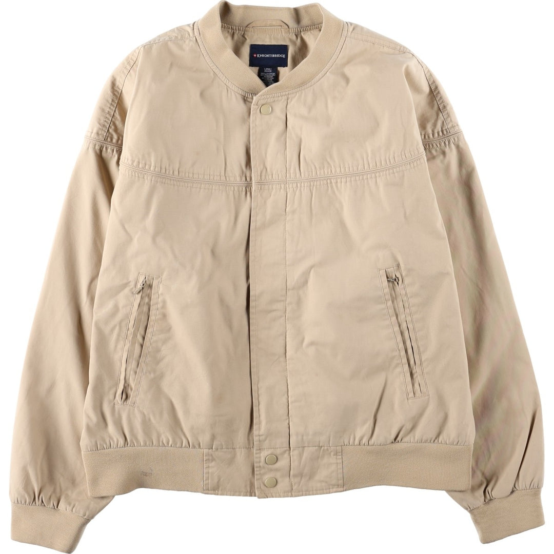 Knightsbridge Derby Jacket Cup Shoulder Jacket Men's Size L polyester Beige type Vintage Second Hand