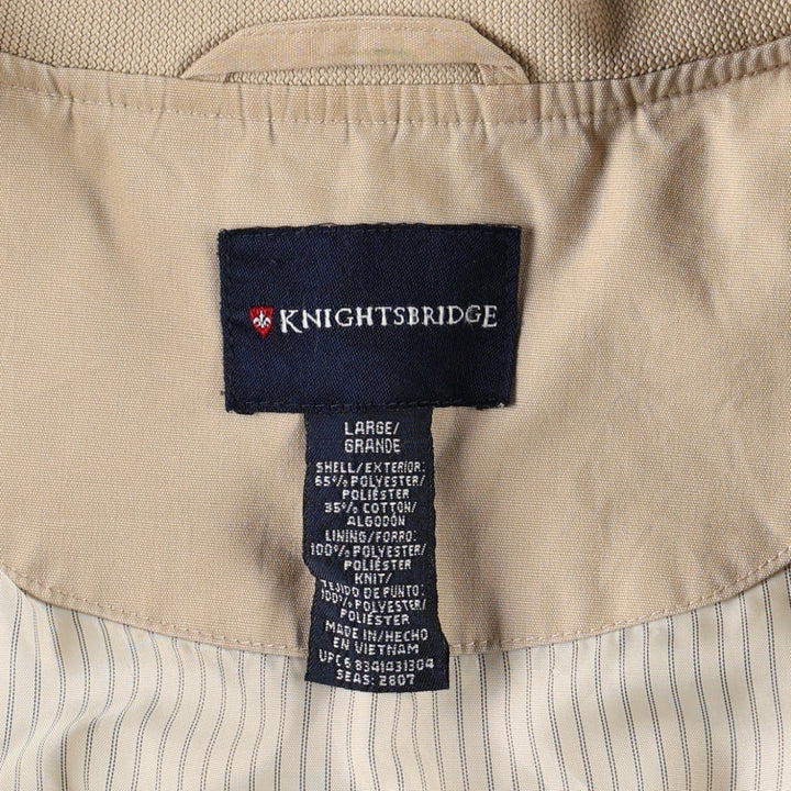 Knightsbridge Derby Jacket Cup Shoulder Jacket Men's Size L polyester Beige type Vintage Second Hand