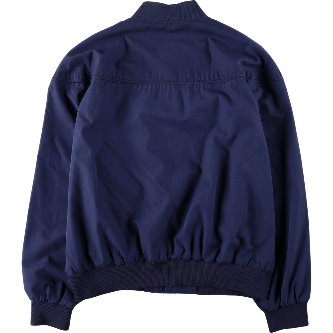 80s-90'S KNIGHTS BRIDGE Derby Jacket Cup Shoulder Jacket Men's XL equivalent polyester navy blue type Vintage Second Hand