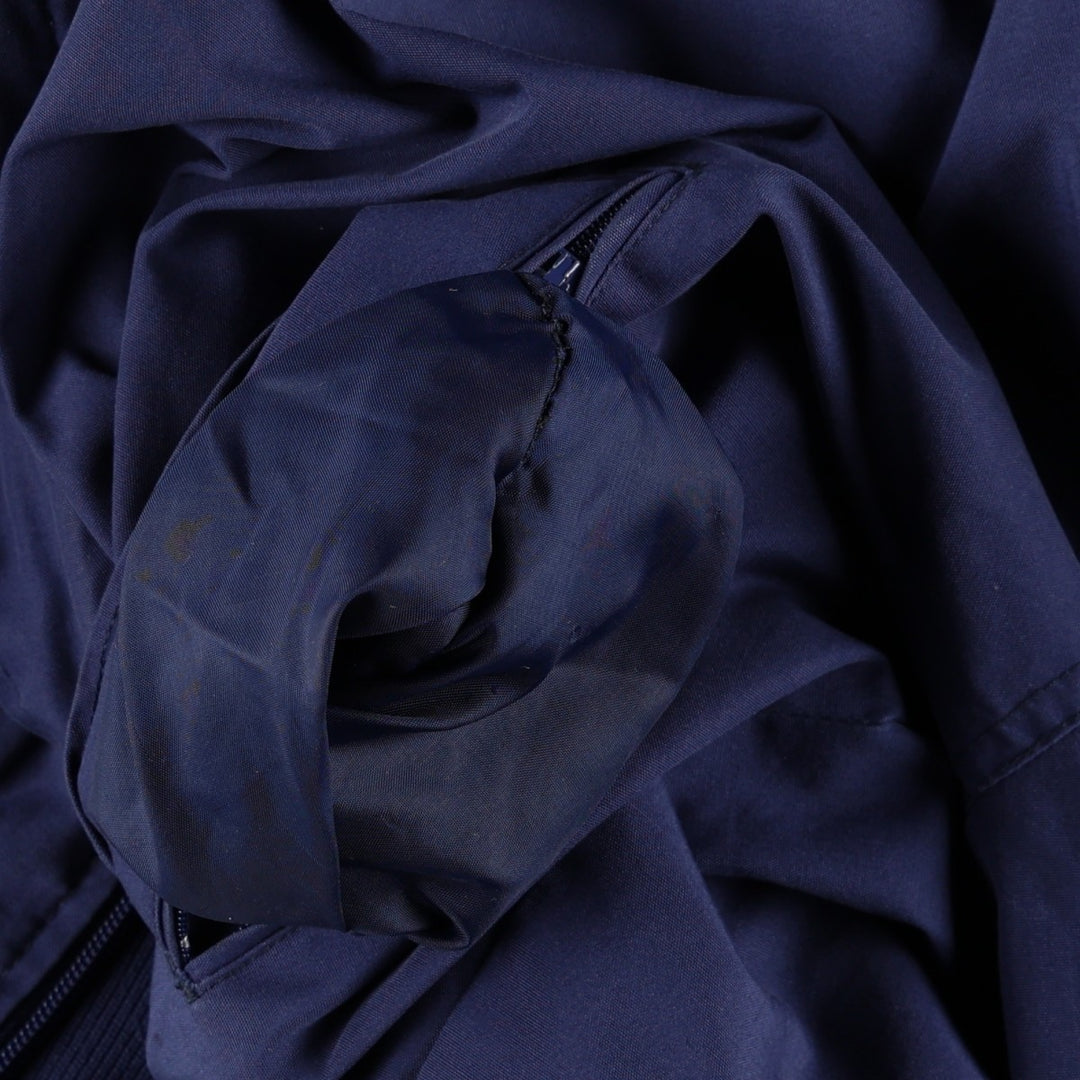 80s-90'S KNIGHTS BRIDGE Derby Jacket Cup Shoulder Jacket Men's XL equivalent polyester navy blue type Vintage Second Hand