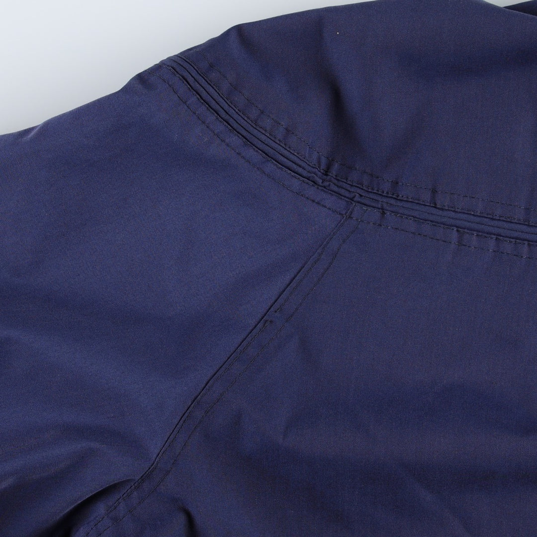 80s-90'S KNIGHTS BRIDGE Derby Jacket Cup Shoulder Jacket Men's XL equivalent polyester navy blue type Vintage Second Hand
