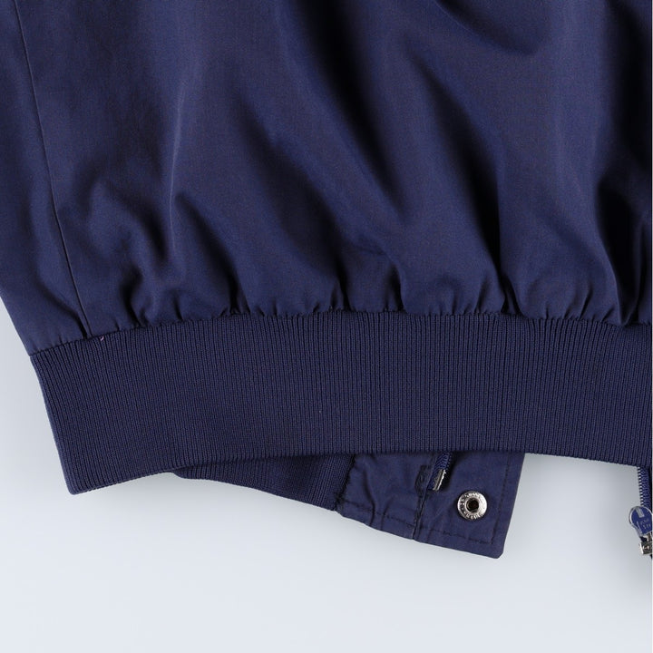 80s-90'S KNIGHTS BRIDGE Derby Jacket Cup Shoulder Jacket Men's XL equivalent polyester navy blue type Vintage Second Hand